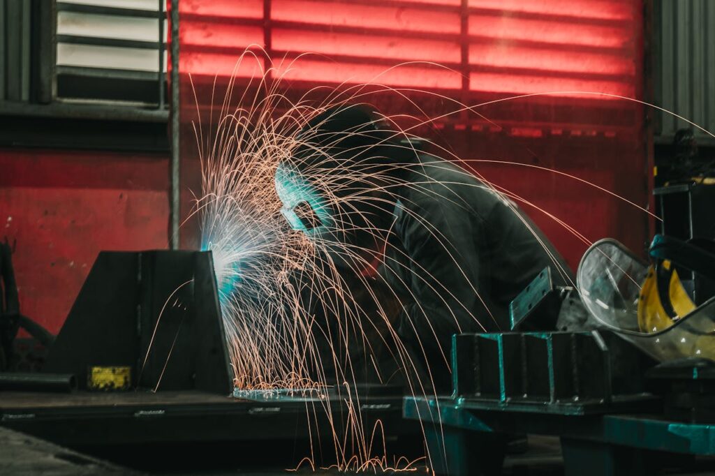 A Welder at Work 